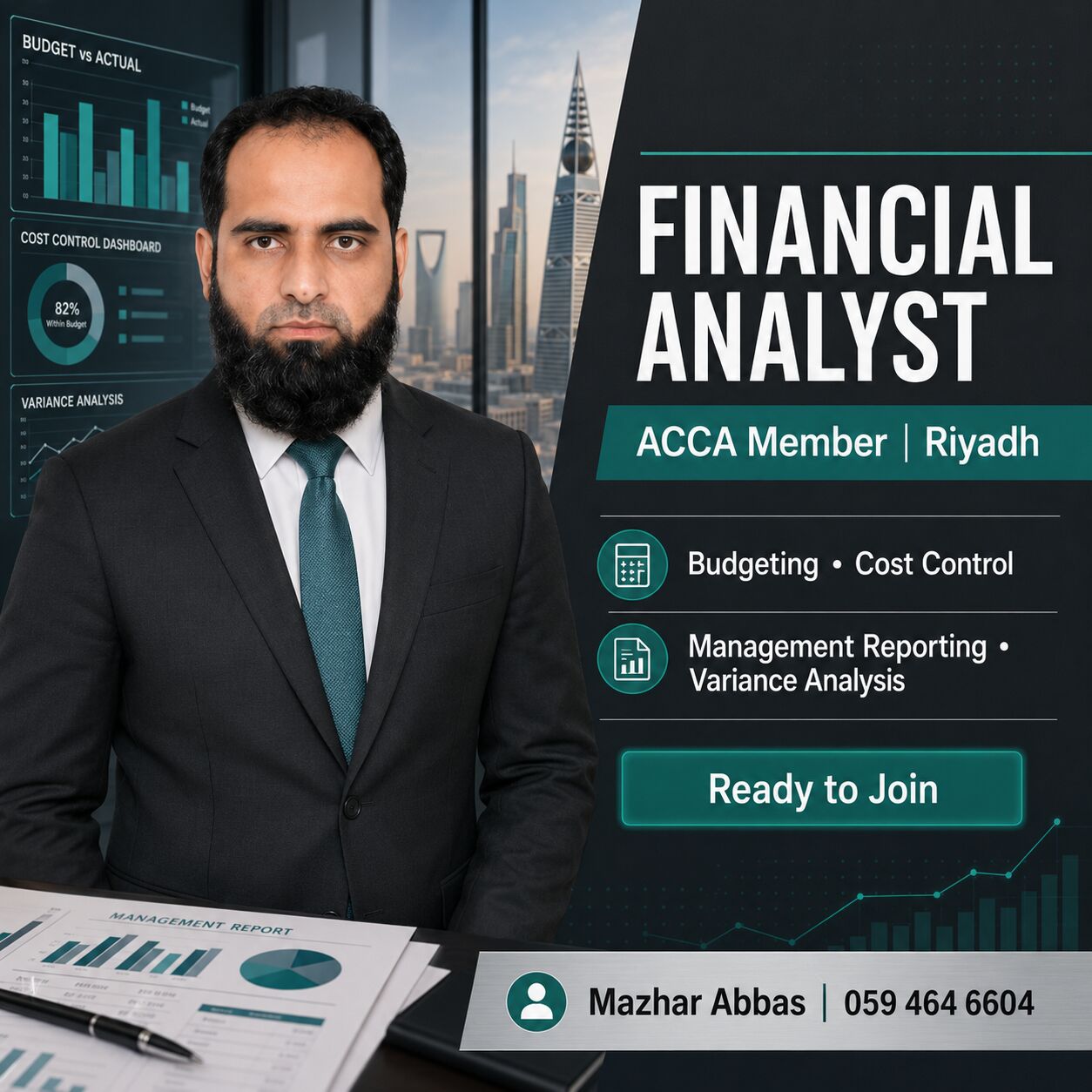 Riyadh, Job Seekers, Financial Analyst | Budgeting | Cost Control | ACCA | Riyadh