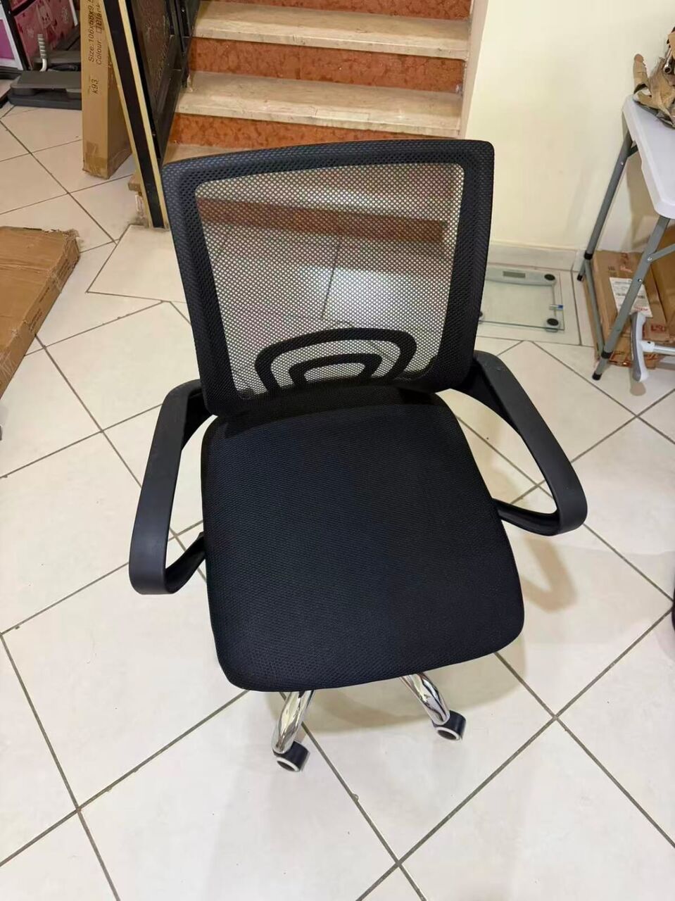 Riyadh, Furniture, SAR 60,  New Office Chair For Sell, Black, With Wheels, Fully Functionnal, No Dirty Spots