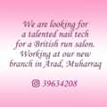 Talented Nail Tech Needed
