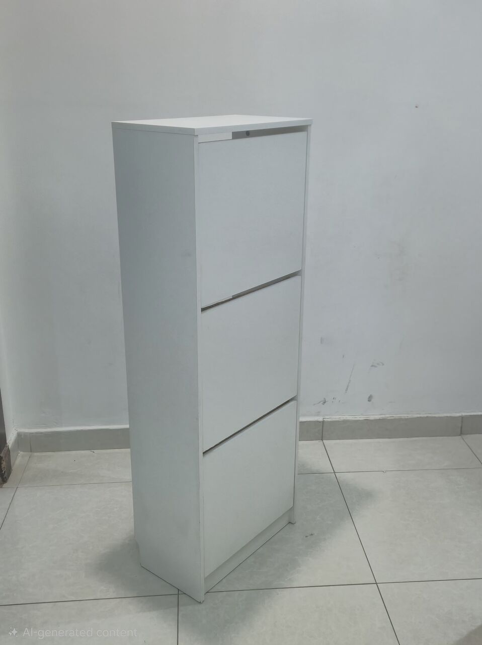 Al Malqa, Furniture, SAR 150,  IKEA BISSA Shoe Cabinet (3 Compartments) - Excellent Condition