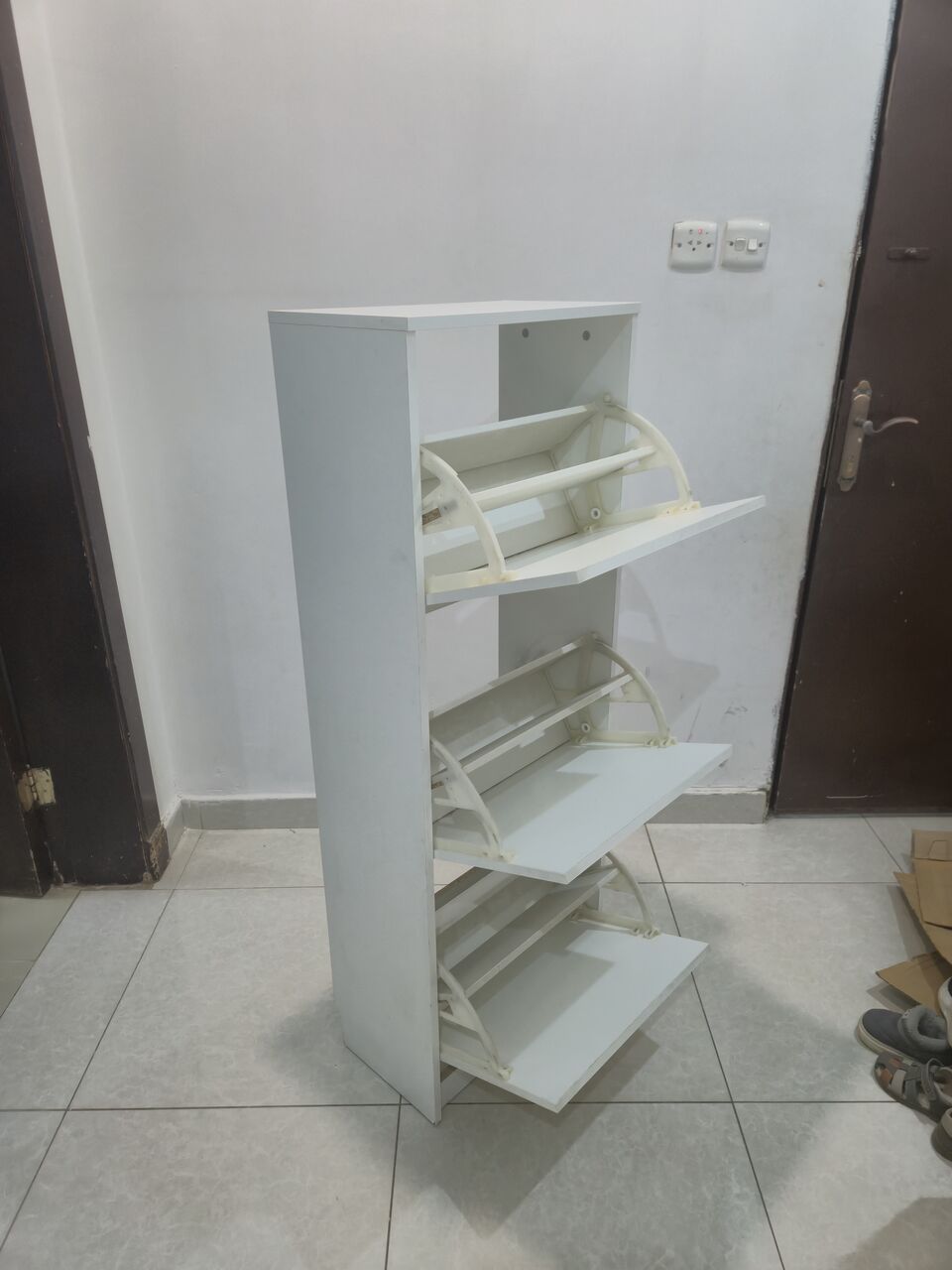 Al Malqa, Furniture, SAR 150,  IKEA BISSA Shoe Cabinet (3 Compartments) - Excellent Condition