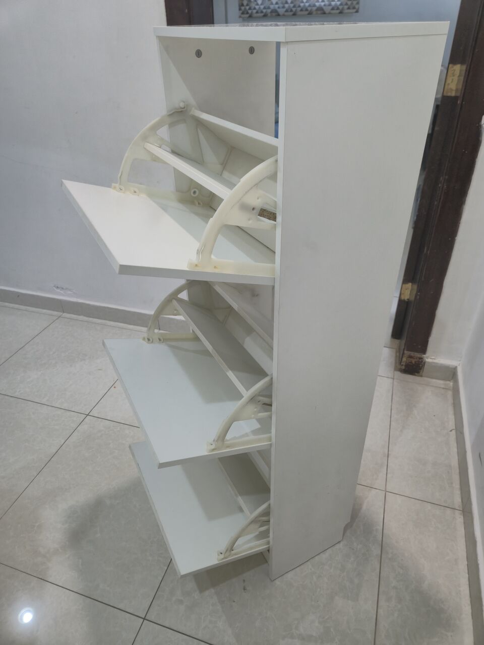 Al Malqa, Furniture, SAR 150,  IKEA BISSA Shoe Cabinet (3 Compartments) - Excellent Condition