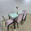 SAR 450,  Premium CityW Dining Table Set With 4 Chairs (Glass Top)