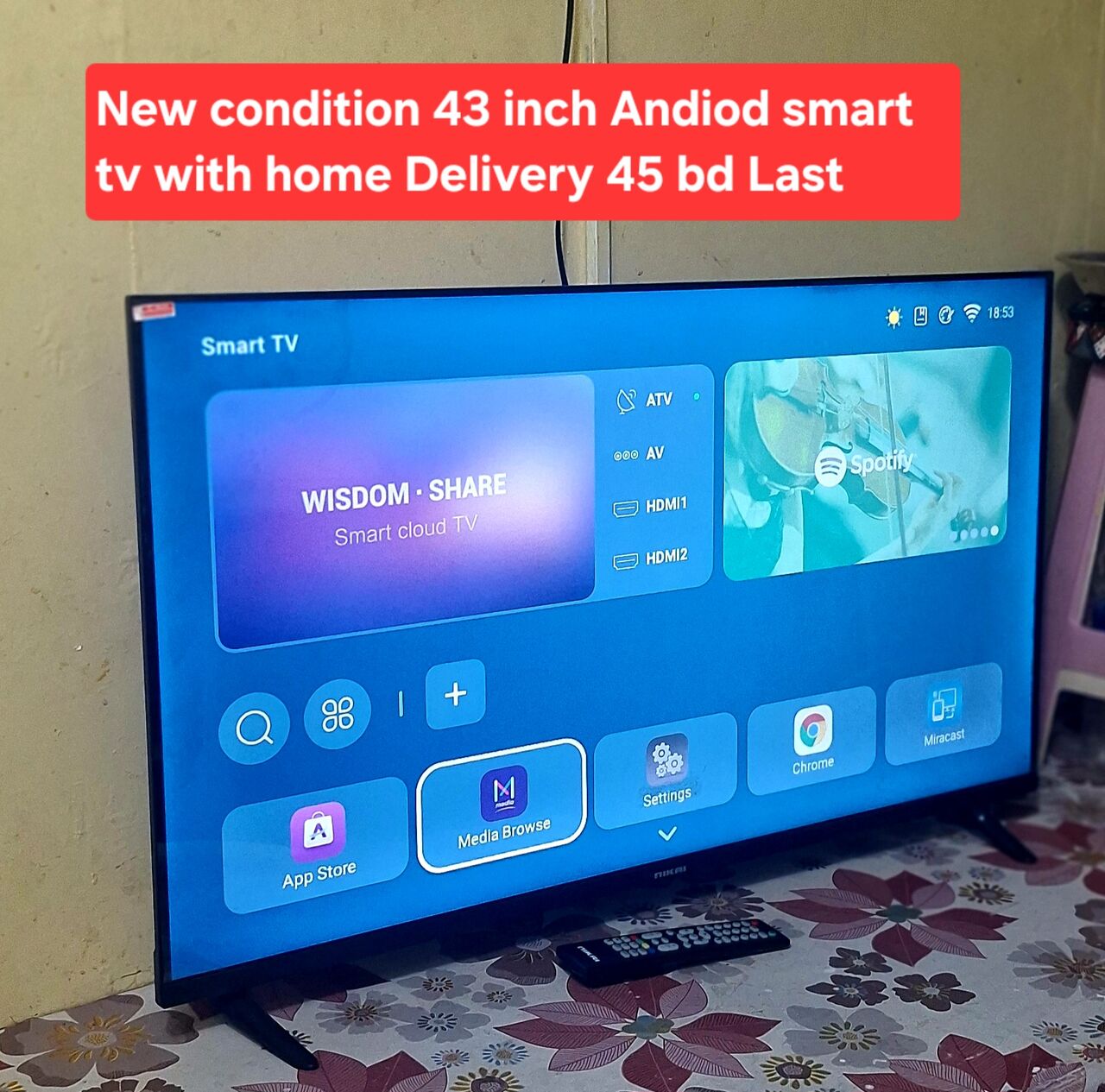Manama, Electronics, BHD 45,  Same New 43 Inch Android Smart Tv 45 Bd With Home Delivery Msg 3670 8372 Wts Ap No Call