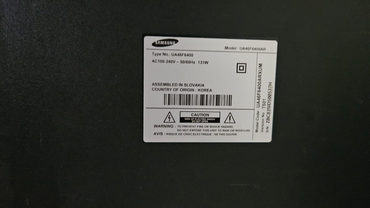 Riyadh, Electronics, SAR 900,  Samsung Smart TV 46 Inch