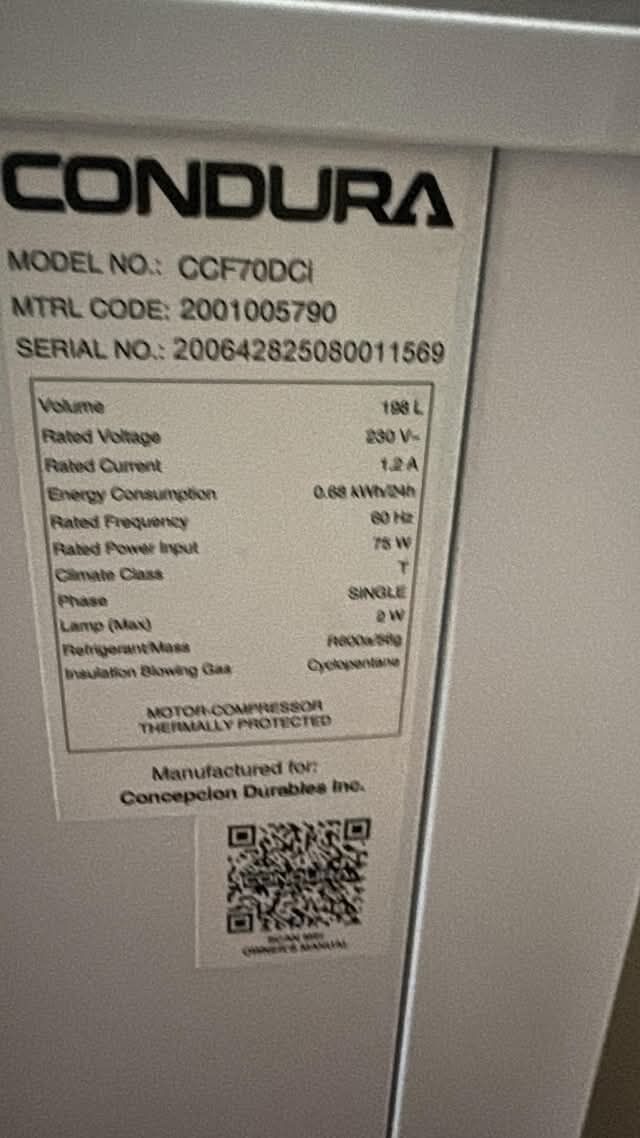 Manila, Appliances, PHP 13,  Chest Freezer Condura