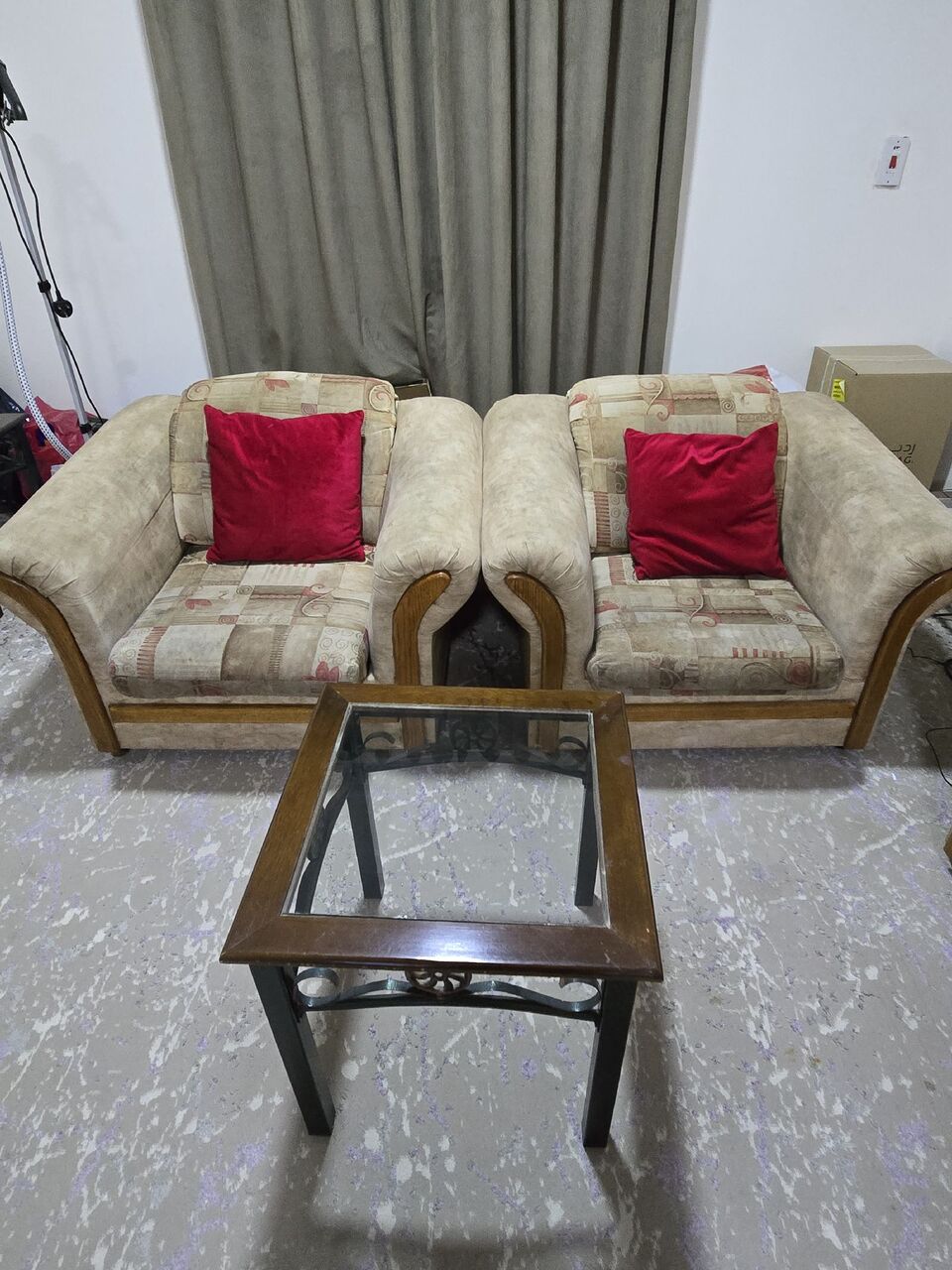 Riyadh, Furniture, SAR 800,  Sofa Set And Central Table Set (IKEA), Shoe Rack
