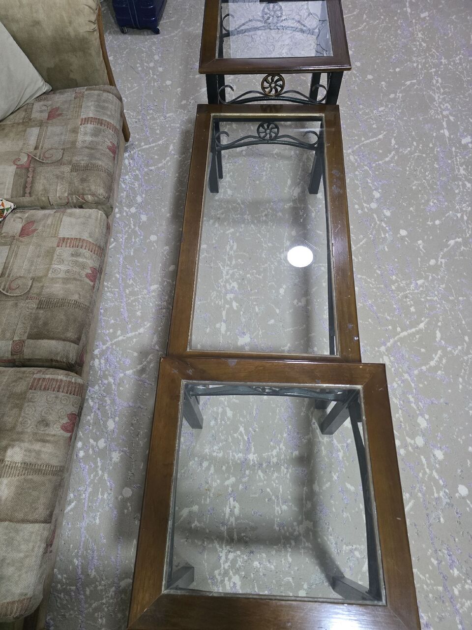 Riyadh, Furniture, SAR 800,  Sofa Set And Central Table Set (IKEA), Shoe Rack