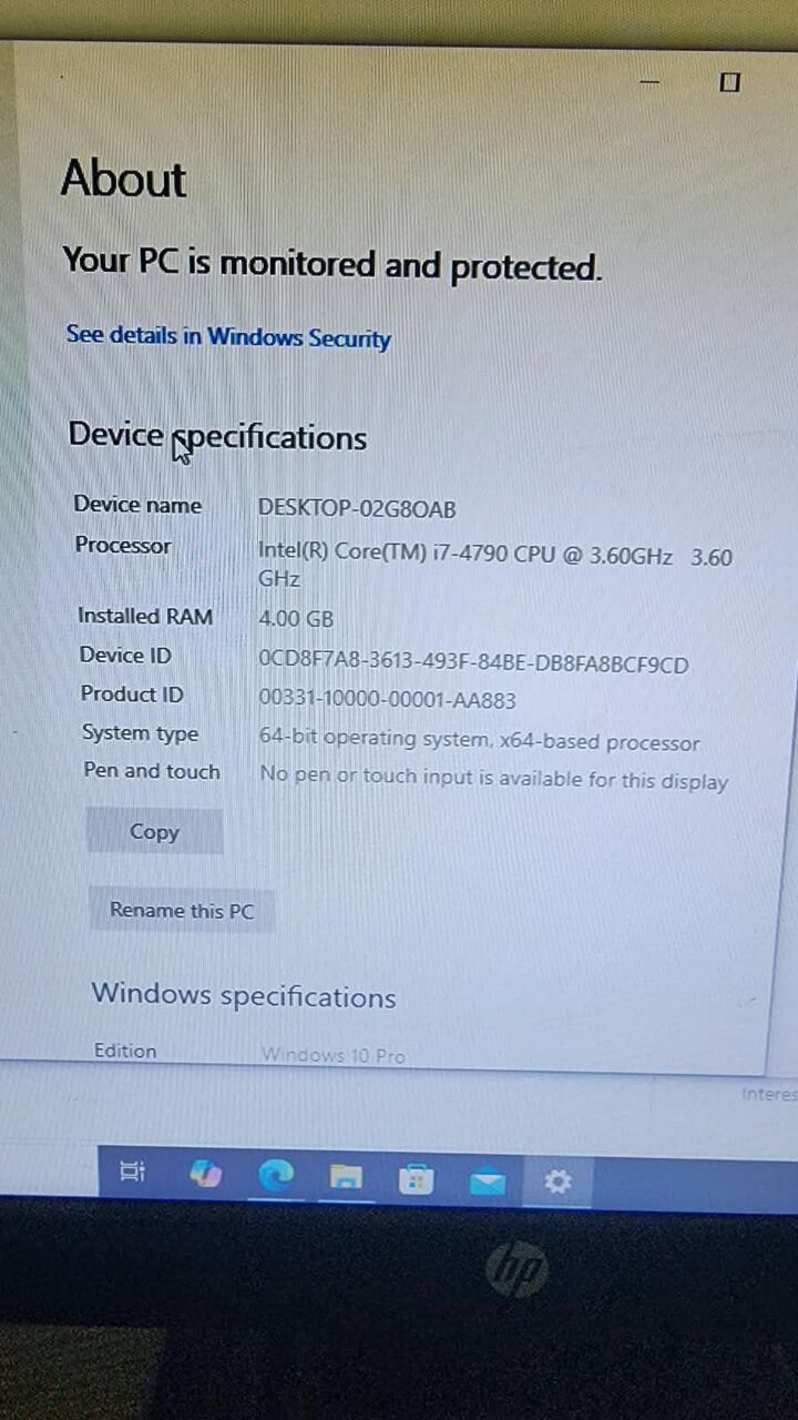Khobar, Computers, SAR 600,  HP Desktop For Sale