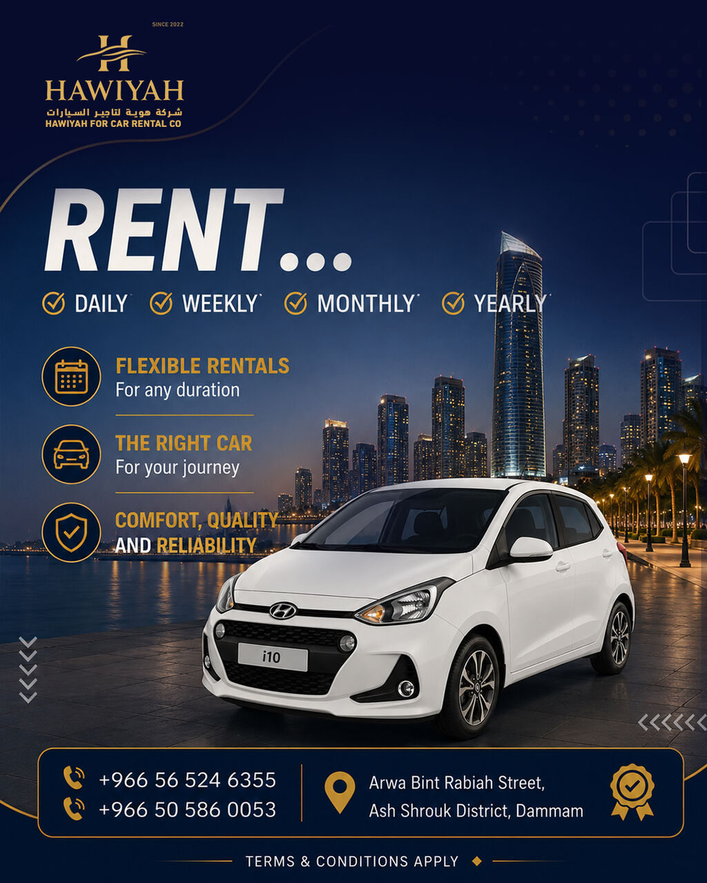 Dammam, Automotive, Offers , Hyundai I10, Hawiyah Car Rental