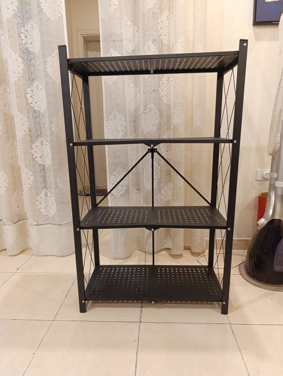 Jeddah, Household Items, SAR 75,  Storage Rack, Metallic, Foldable