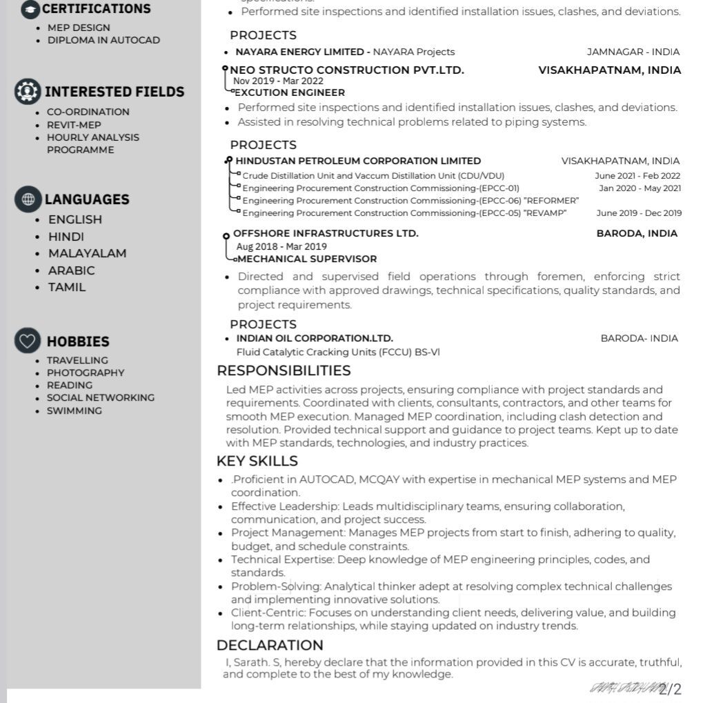 Riyadh, Job Seekers, MEP Site Engineer (Mechanical)
