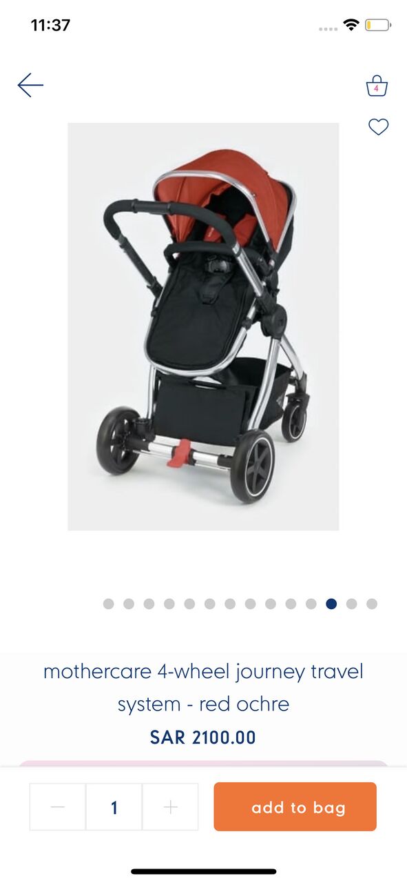 Khobar, Baby & Kid Stuff, SAR 600,  Mothercare Stroller With Bassinet And Car Seat