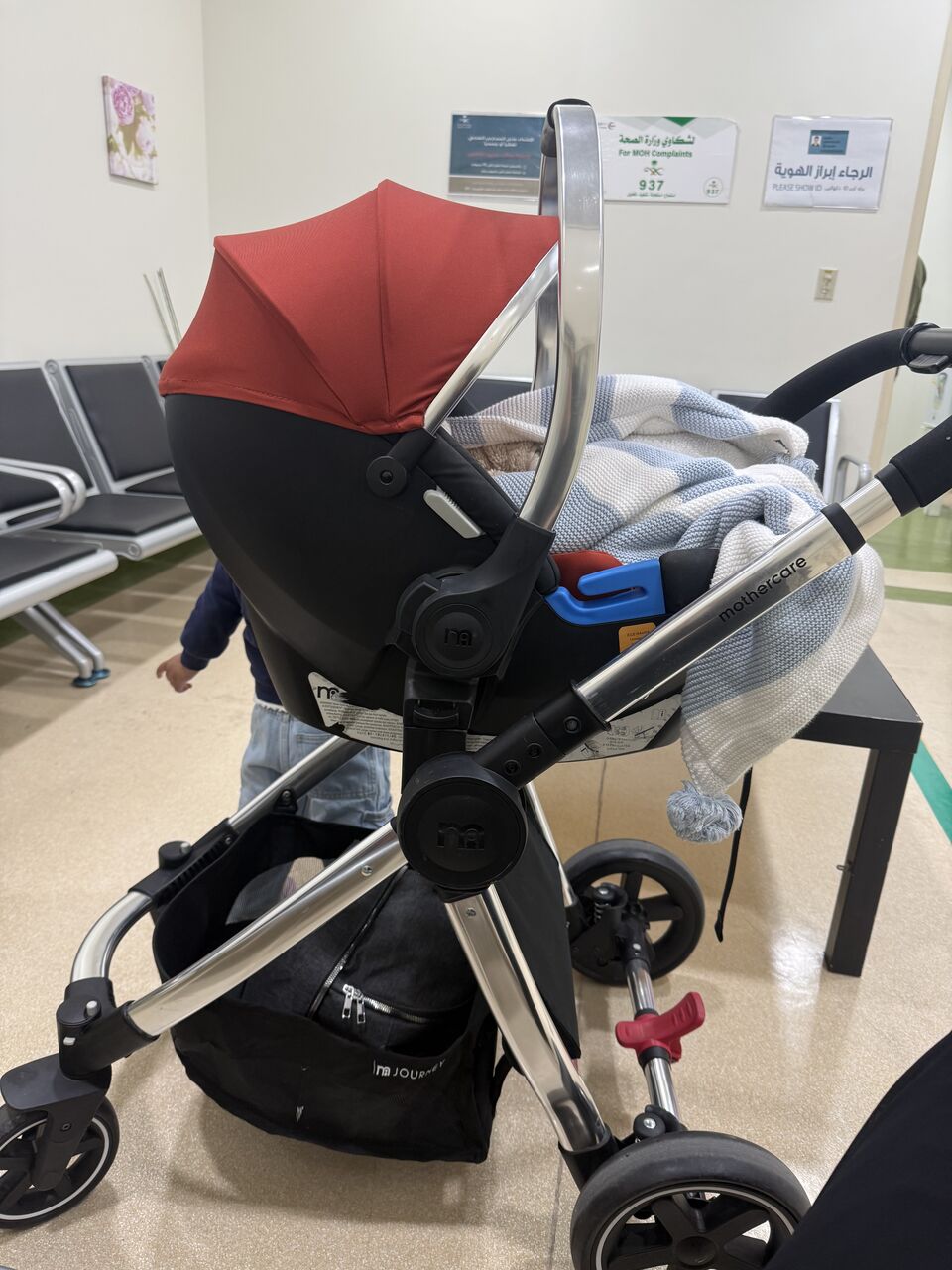 Khobar, Baby & Kid Stuff, SAR 600,  Mothercare Stroller With Bassinet And Car Seat