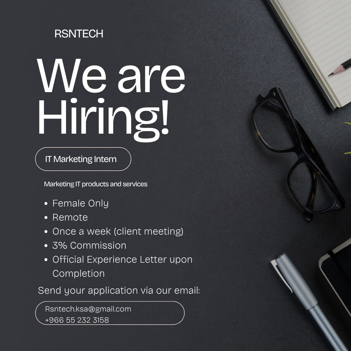Riyadh, Jobs, IT Marketing Intern (Female Only)