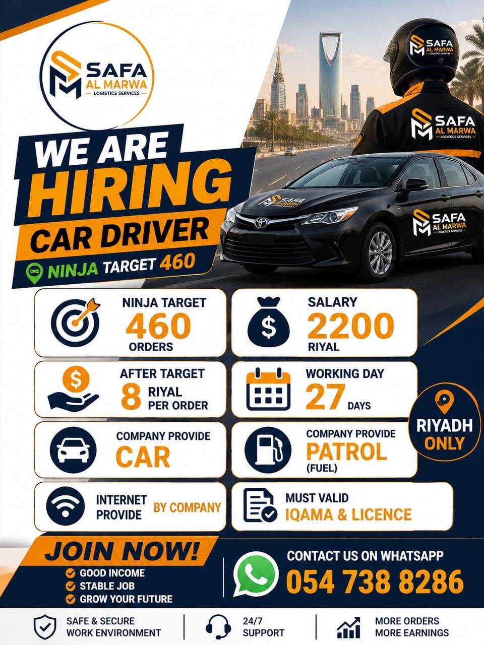 Riyadh, Jobs, We Are Haire Car Driver In Ninja