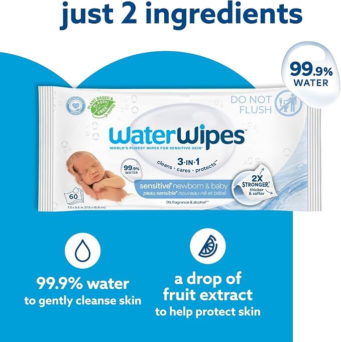 Jeddah, Baby & Kid Stuff, SAR 250,  WaterWipes Original Baby Wipes 1080 Count (18 Packs) - Brand New