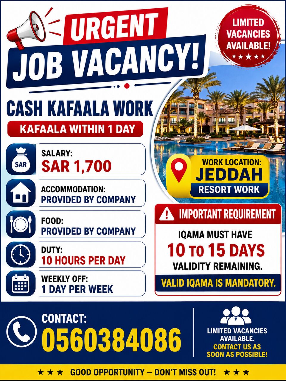 Jeddah, Jobs, Job Opportunity: Resort / Camp Work