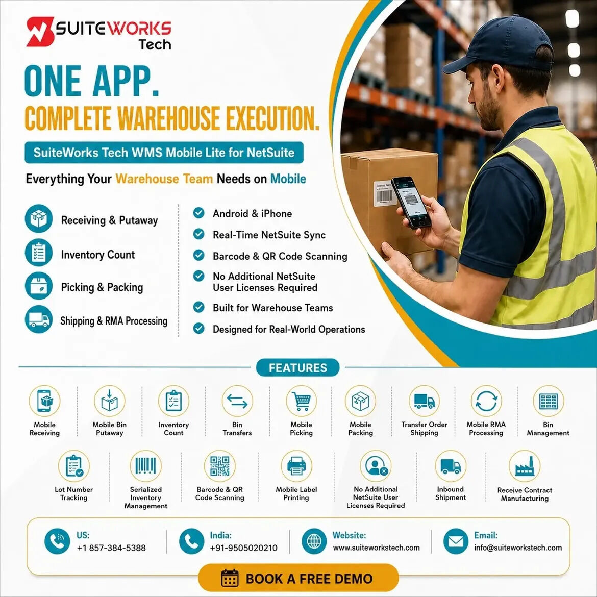 Chicago, ERP, SuiteWorks Tech WMS Mobile Lite &ndash; NetSuite Warehouse Solution