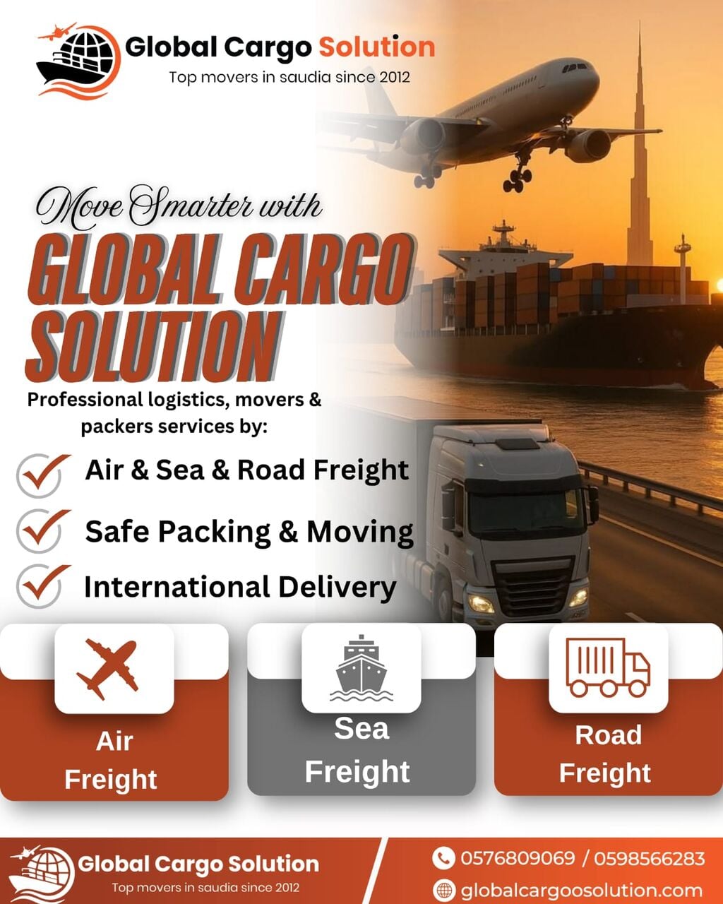 Riyadh, Logistics, GCS  MOVERS & PACKERS REMOVALS RELOCATION DOOR TO DOOR GCC & WORLD[]➡️0576809069