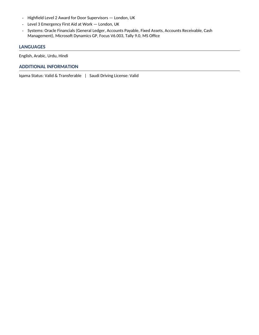 Jeddah, Job Seekers, Accountant | Looking For Job | Immediately Joining