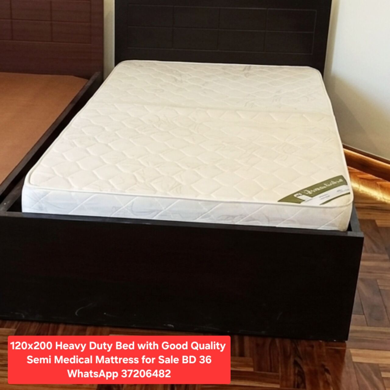 Manama, Furniture, BHD 36,  ✅️ 120x200 Heavy Duty Bed With Mattress For Sale In Good Condition With Delivery