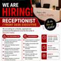 We&rsquo;re Hiring &ndash; Receptionist / Front Desk Executive