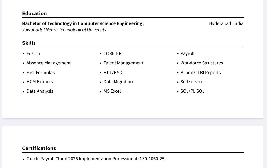 Riyadh, Job Seekers, Oracle Fusion HCM Techno Functional Consultant