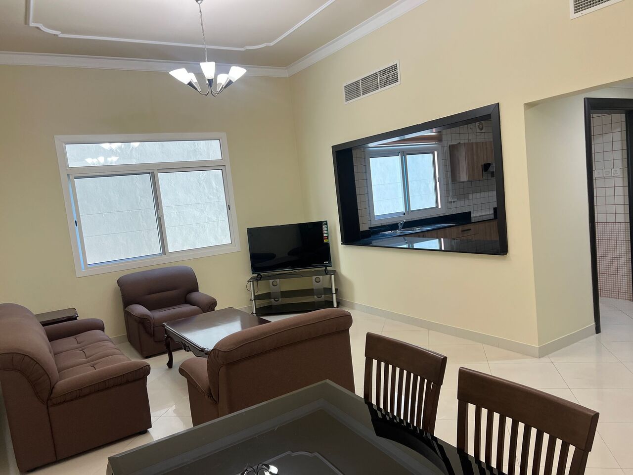 Burhama, Apartments, Flats, Houses & Villas, BHD 220/month,  Furnished,  1 BR,  Apartment For Rent &ndash; Spacious | Near Dana Mall | City View | EWA Included