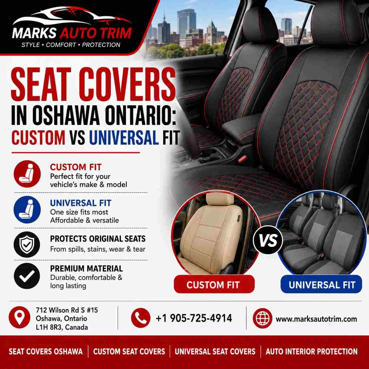 Toronto, Travel, Seat Covers In Oshawa Ontario: Custom Vs Universal Fit