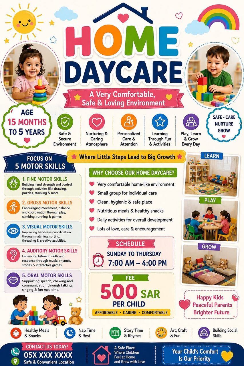Al Khobar Al Shamalia, Daycare, Day Care
