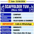 SCAFFOLDER -TUV ( NOS -50)