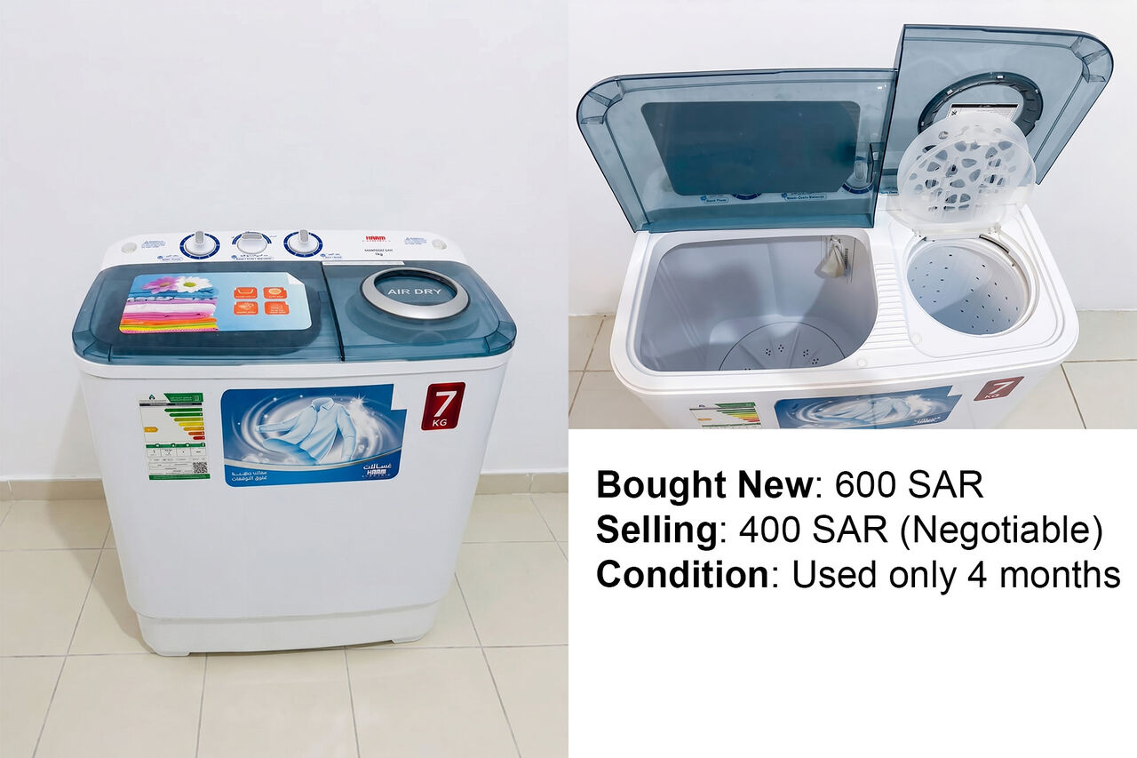 Riyadh, Appliances, SAR 1900,  Lightly Used Appliances & Furniture For Sale: Fridge, Washing Machine, Stove, Gas, Bed