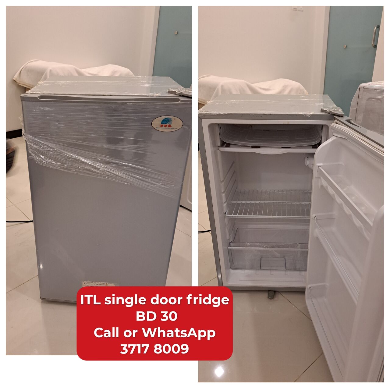 Manama, Appliances, BHD 30,  @@ITL Single Door Fridge In Good Condition For Sale With Delivery