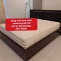 BHD 55,  @@king Size Bed With Mattress In Good Condition For Sale With Delivery