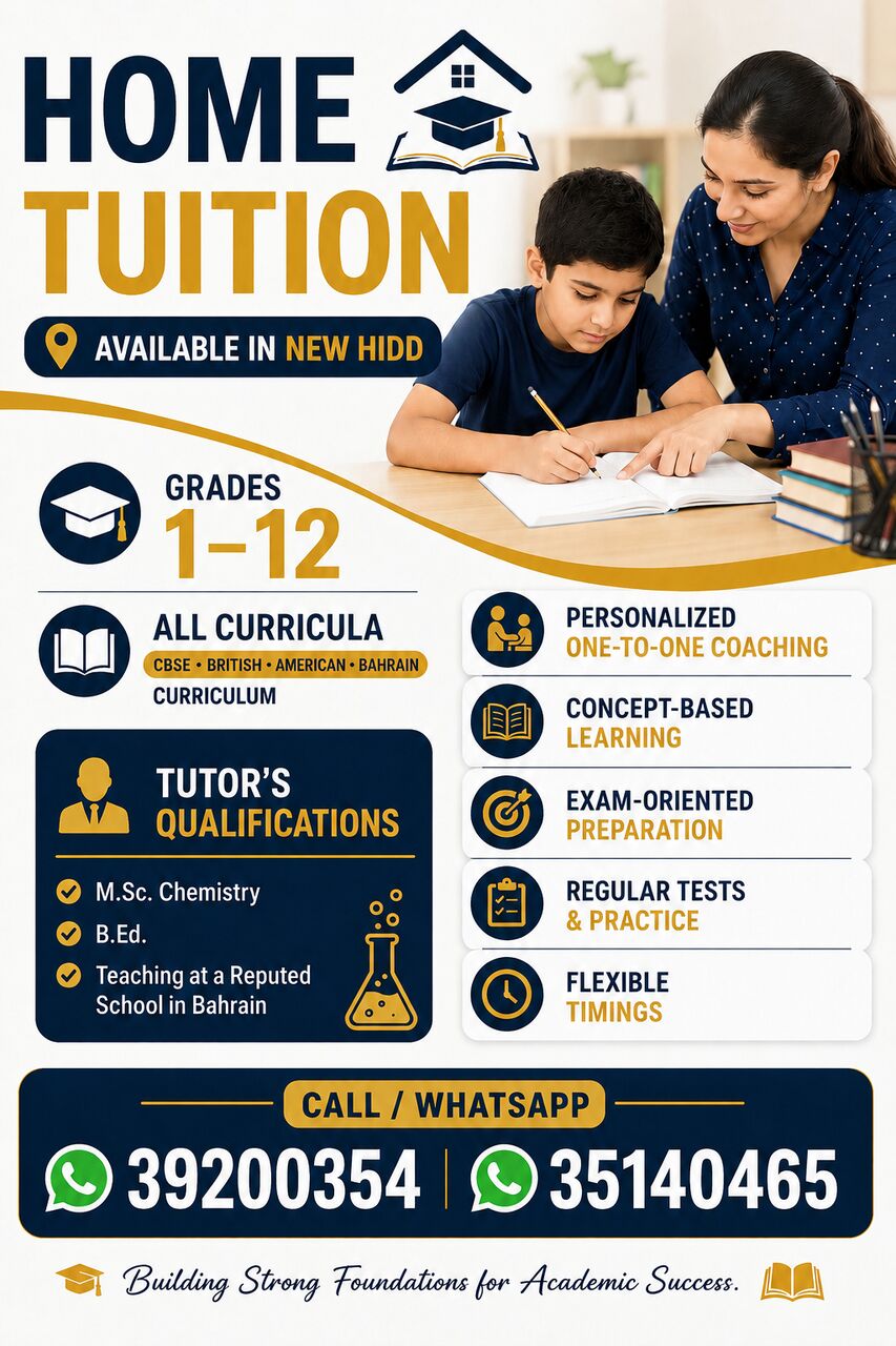 Hidd, Lessons Offered, Home Tution Available In New Hidd,