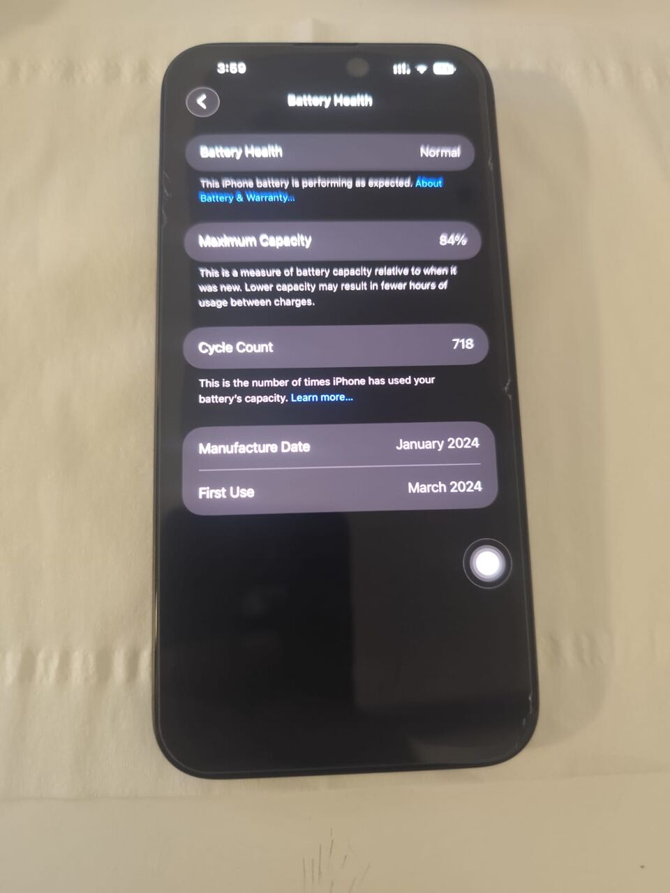 Riyadh, Mobile Phones, SAR 3100,  IPhone 15 Pro Max 256GB For Sale