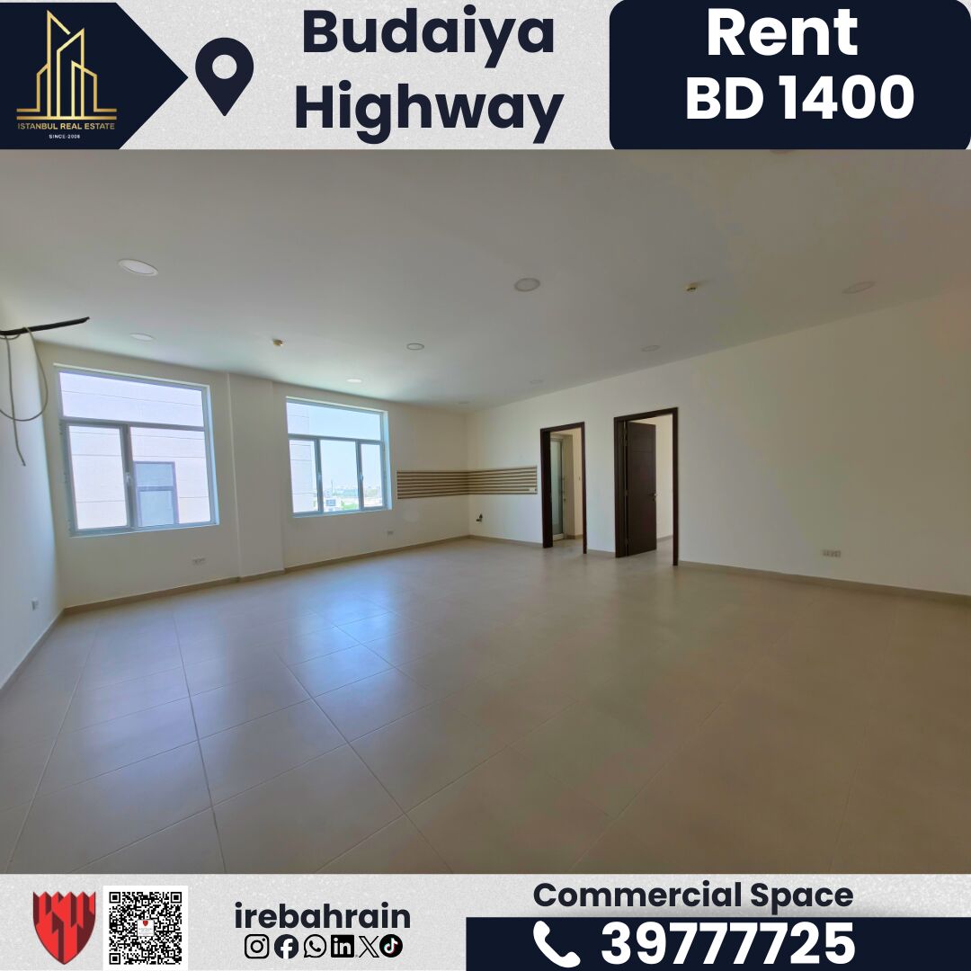 Budaiya, Shops, BHD 1400,  450 Sq. Meter,  Commercial Space For Rent &ndash; Budaiya Highway | BD 1,400/-