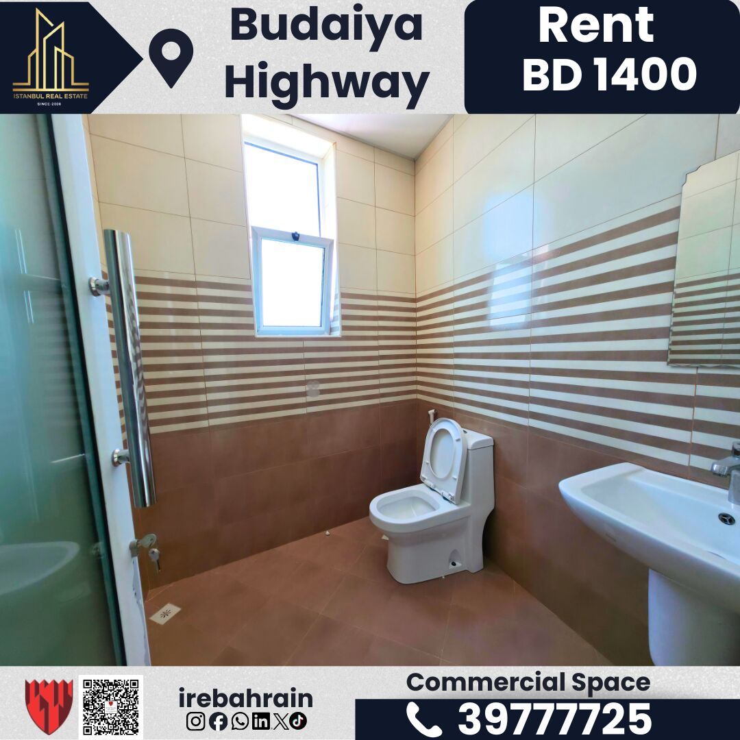 Budaiya, Shops, BHD 1400,  450 Sq. Meter,  Commercial Space For Rent &ndash; Budaiya Highway | BD 1,400/-