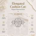 GBP 3,  Elongated Cushion Cut: Elegant Diamond Style | Layla Diamonds