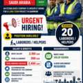 Urgent Labor Required For Long Term Project