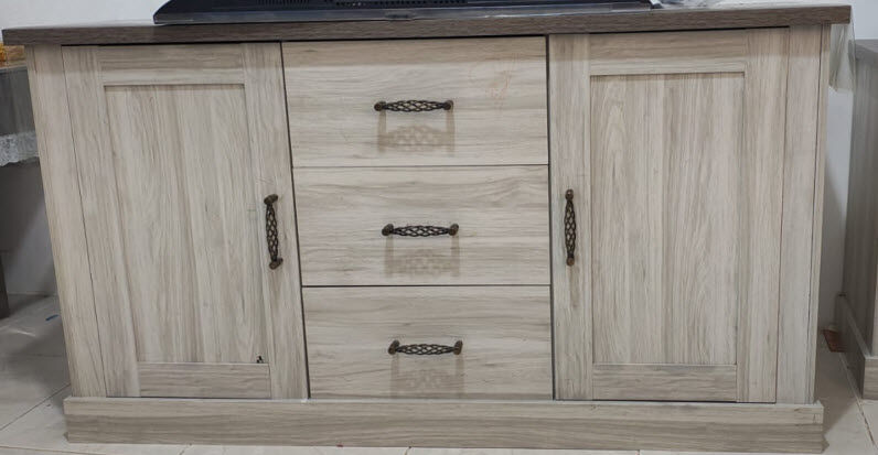 Riyadh, Furniture, SAR 400,  Angelic 3-Drawer Sideboard Buffet With 2 Doors