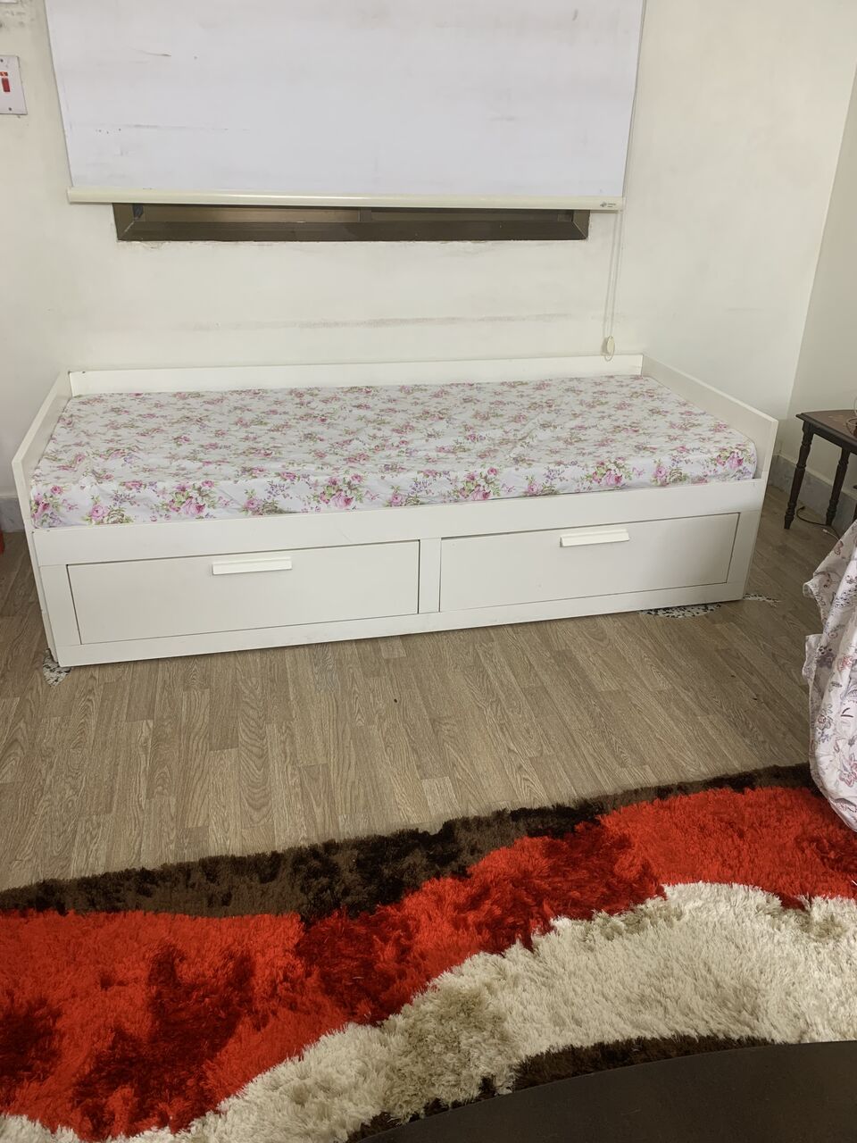 Al Rehab, Furniture, SAR 200,  IKEA BRIMNES Day-bed Frame With 2 Drawers, White, 80×200 Cm.