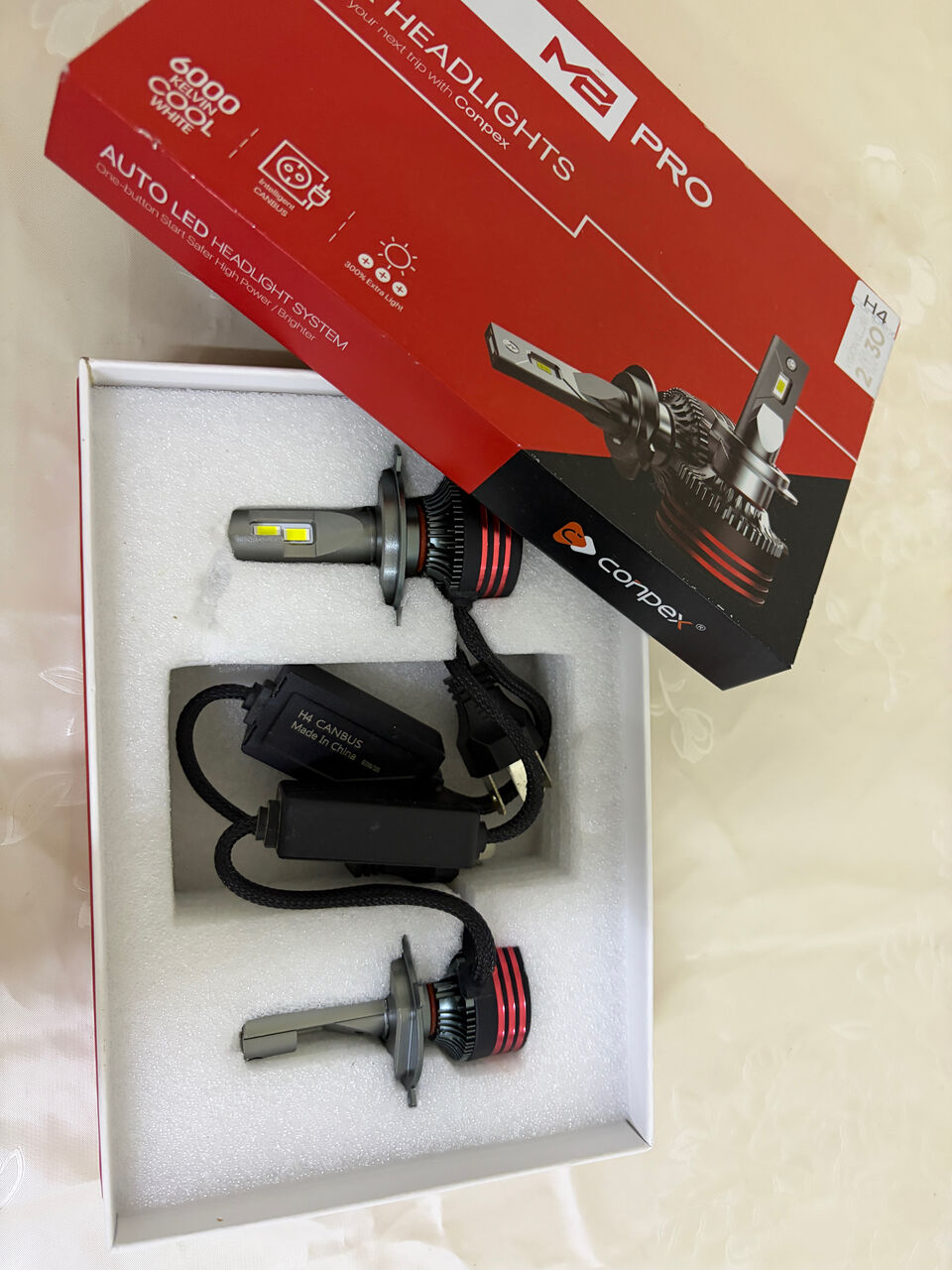 Thuqbah, Auto Parts, SAR 120,  Conpex M2 Pro H4 LED Car Headlights Kit