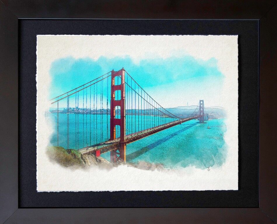 New York, Creative, Premium Golden Gate Bridge Wall Art