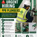 🚨 URGENT HIRING – PPR PLUMBERS