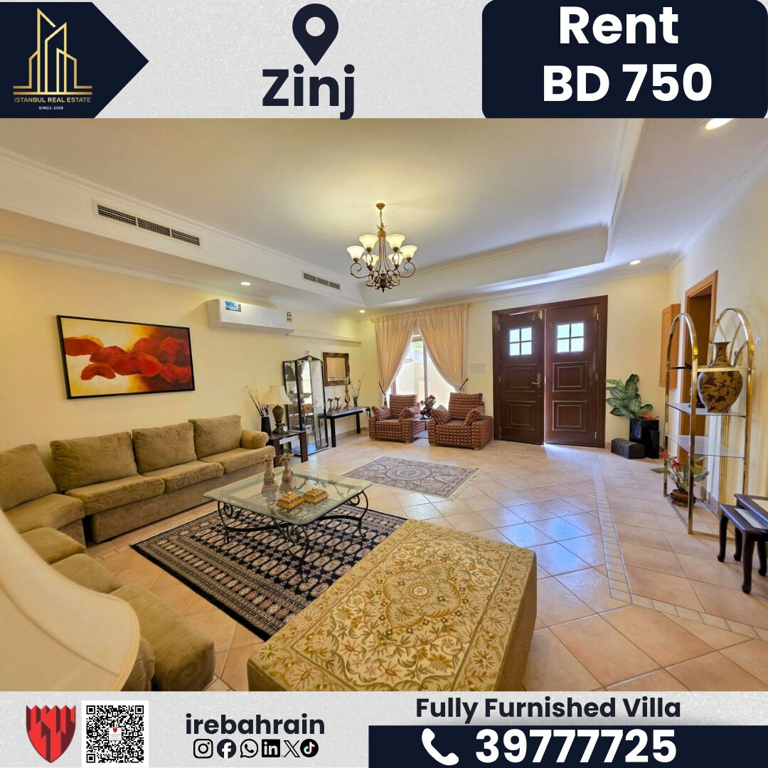Zinj, Villas, BHD 750,  Furnished,  Fully Furnished Villa For Rent &ndash; Zinj | BD 750/-