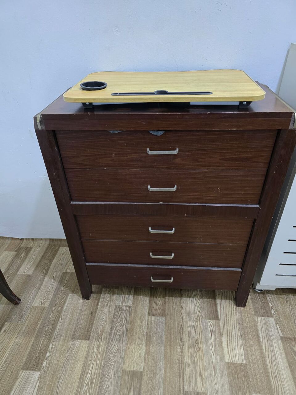 Al Wizarat, Furniture, SAR 900,  SAR 900 Dining Table With 6 Chairs + Tea Table + Wooden 5-Drawer Set &ndash; SAR 1,000