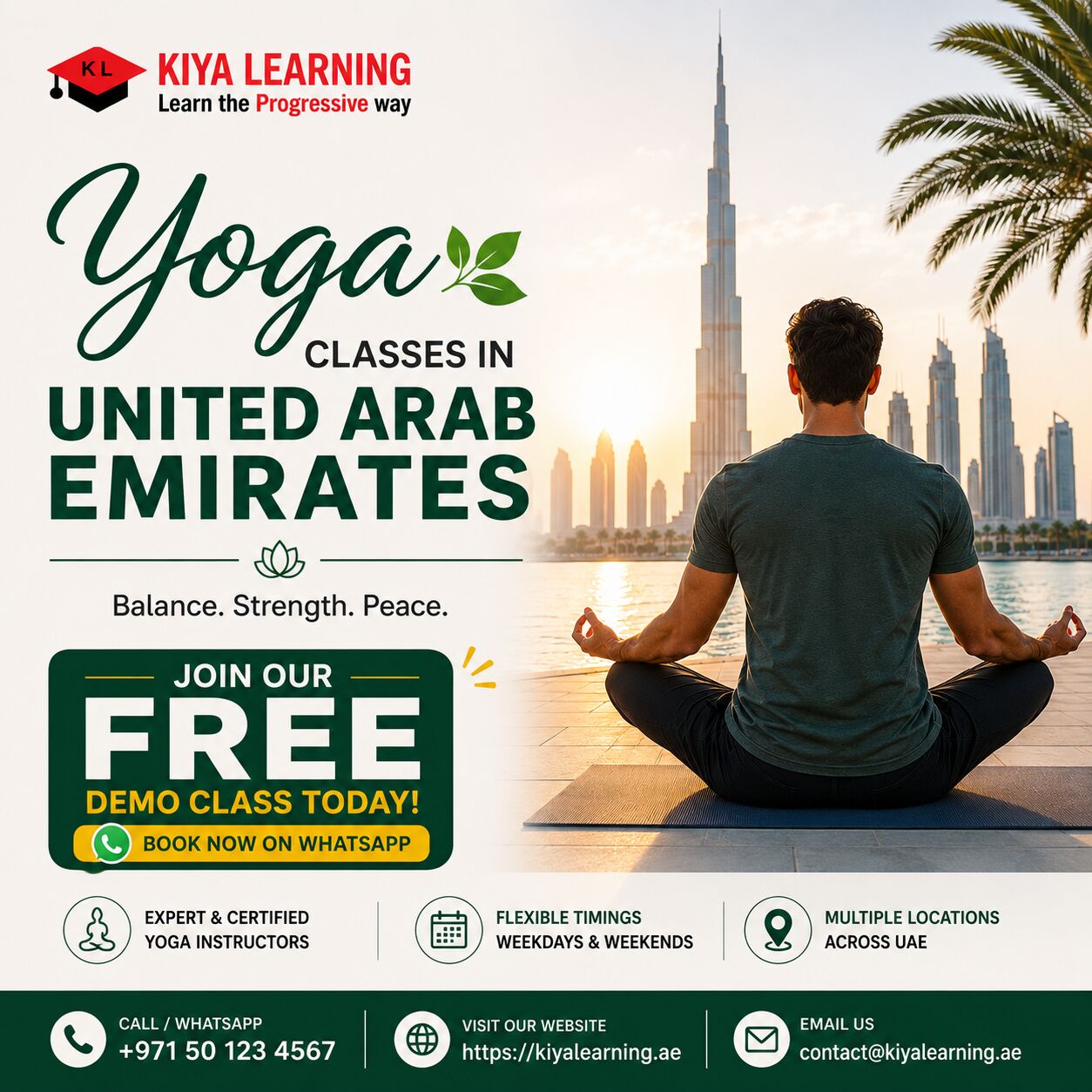 Dubai, Lessons Offered, Yoga Classes In United Arab Emirates