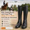 USD 199,  Kids' Riding Boots And Chaps That Make Every Ride Feel Like An Adventure